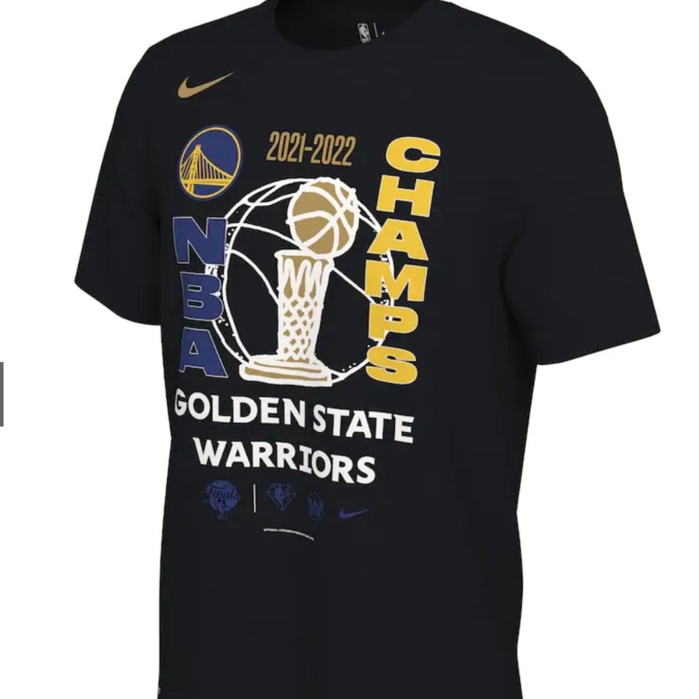 Men's Golden State Warriors Nike Black 2022 NBA Finals Champions T-Shirt